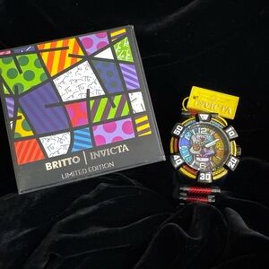 Invicta Silver and Black Limited Edition Watch